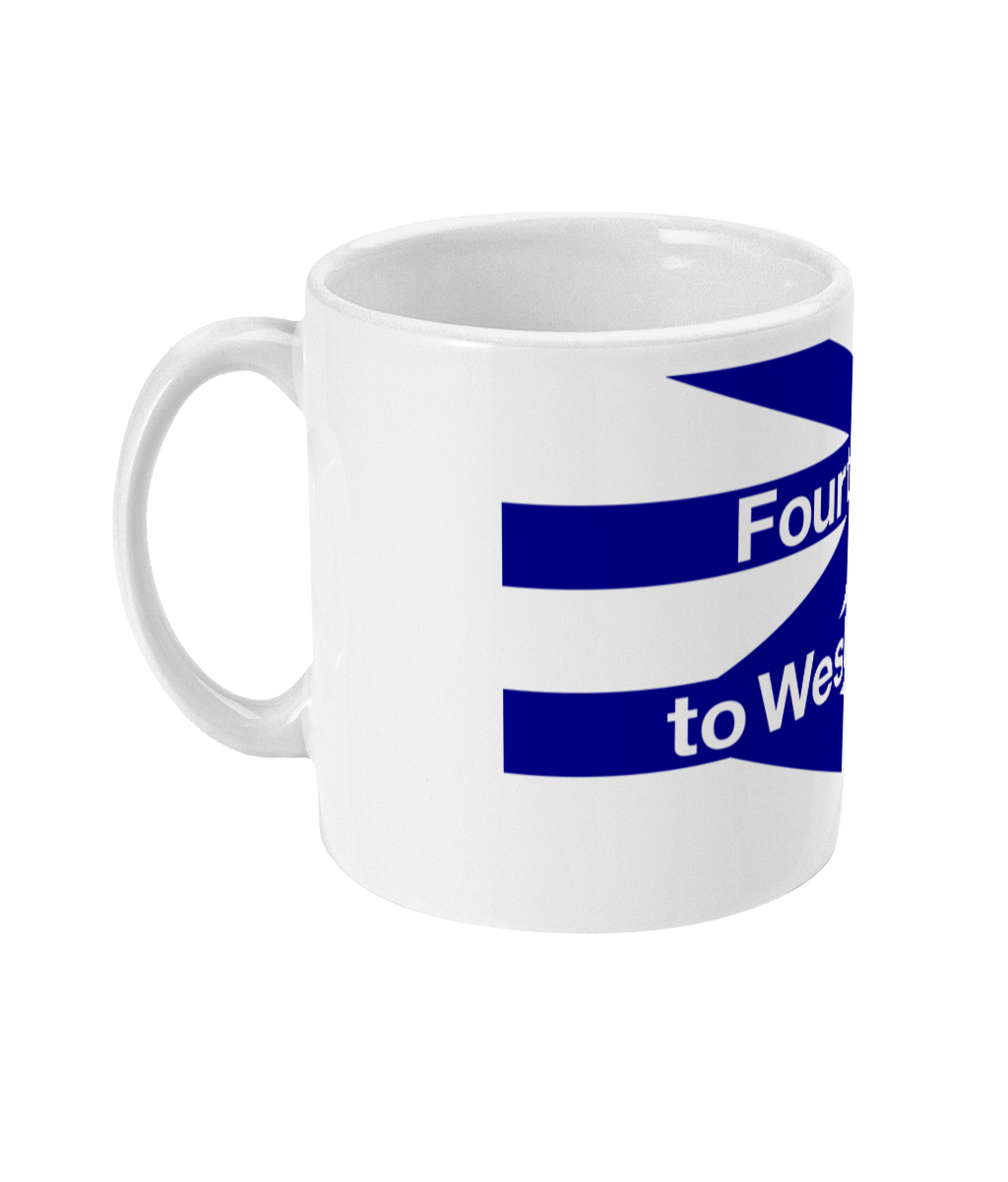 Official  WEST HAM UNITED F.C HALFTONE Ceramic Mug Cup Tea Coffee 11oz GIFT 