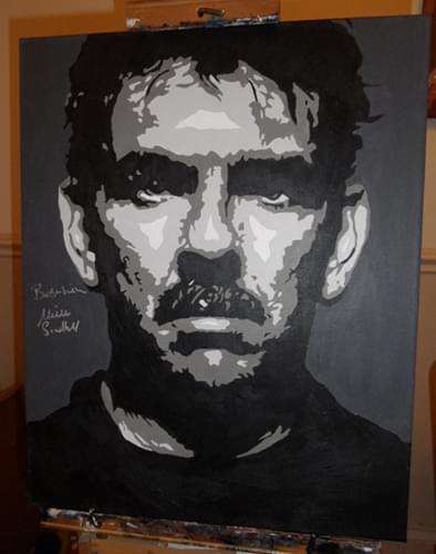 signed Neville Southall canvas painting