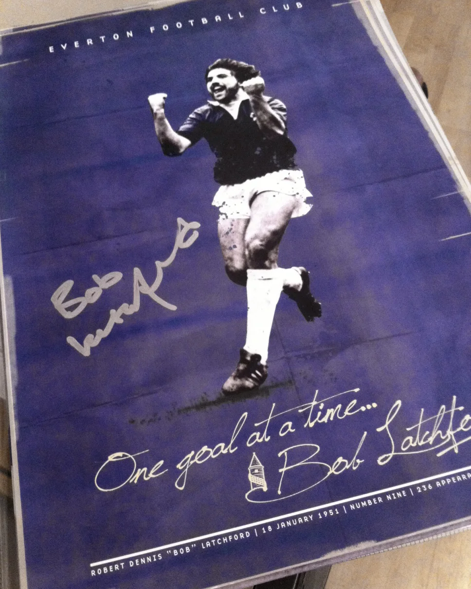 Bob Latchford Signed A3