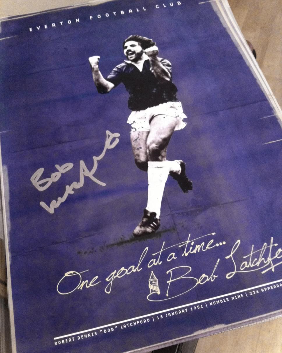 Bob Latchford Signed A3