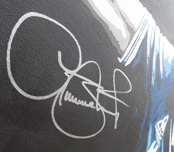 Graeme Sharp Anfield Derby Goal Celebration Signed Canvas - Image 3