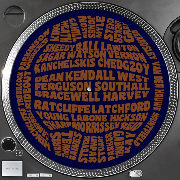 Everton Legends Turntable 12" Mat