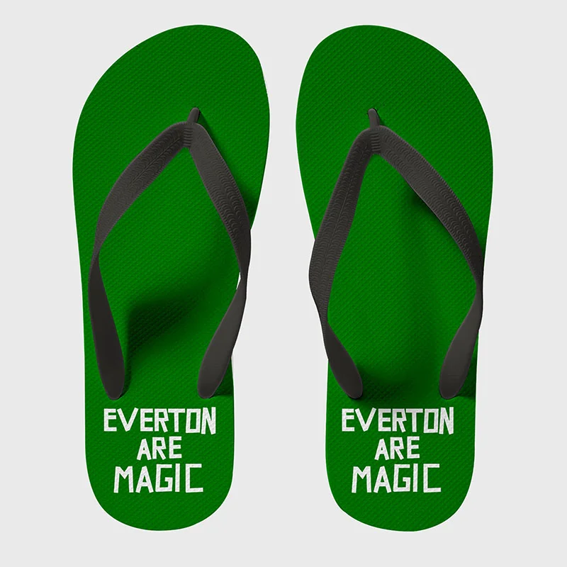 Flip Flops Everton Are Magic Green