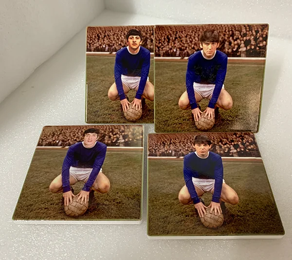 Ceramic Coaster Set - The Beatles as Blues