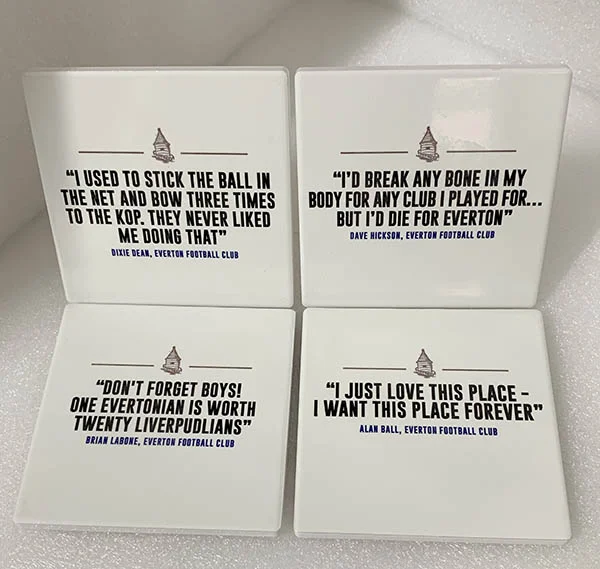 Ceramic Coaster Set - Everton Famous Quotes