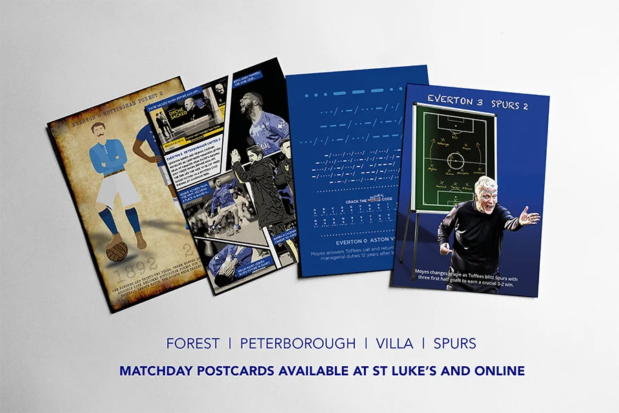 Farewell Goodison Park Matchday Postcards