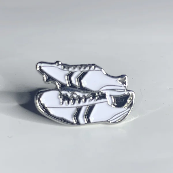 White Boots Enamel Badge